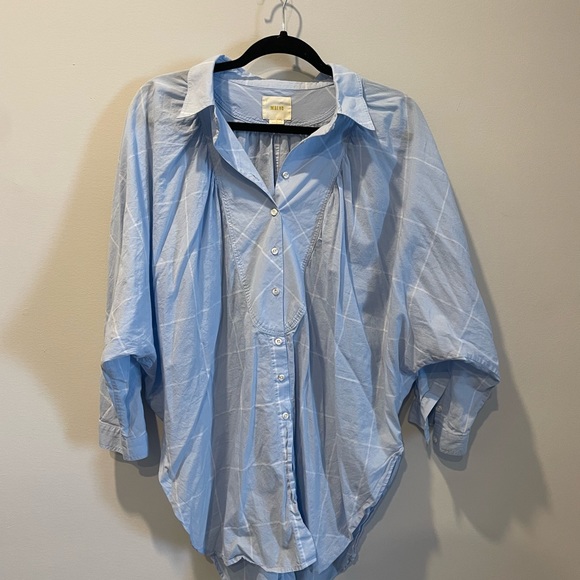 🤍 SOLD 🤍 Anthropologie Windowpane Button Down - Picture 3 of 8